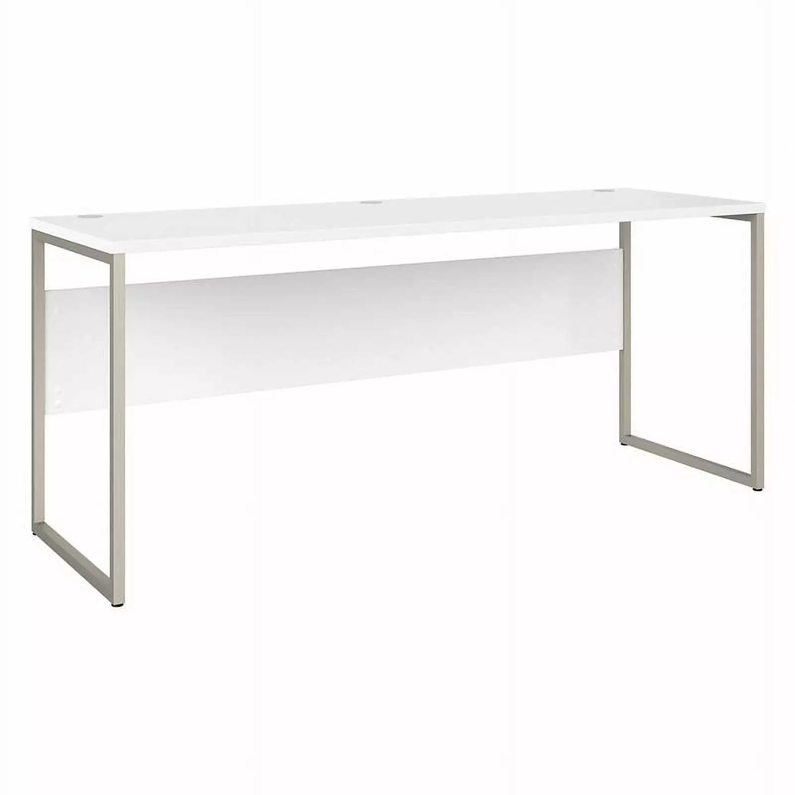 Pemberly Row 72W x 24D White Engineered Wood Computer Table Desk