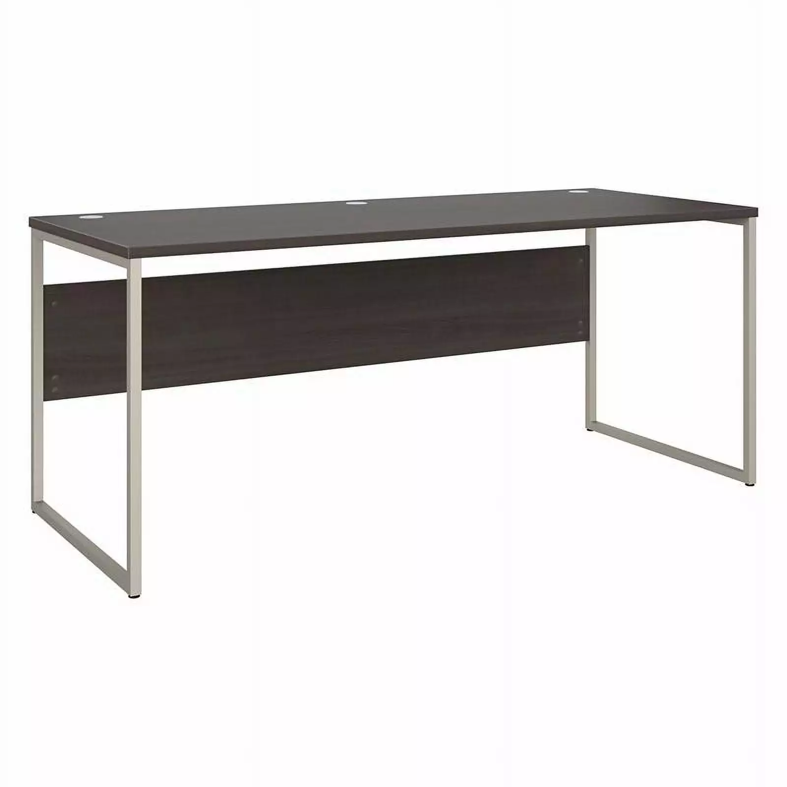 Pemberly Row 72W x 30D Computer Table Desk Storm Gray - Engineered Wood - Large Workstation
