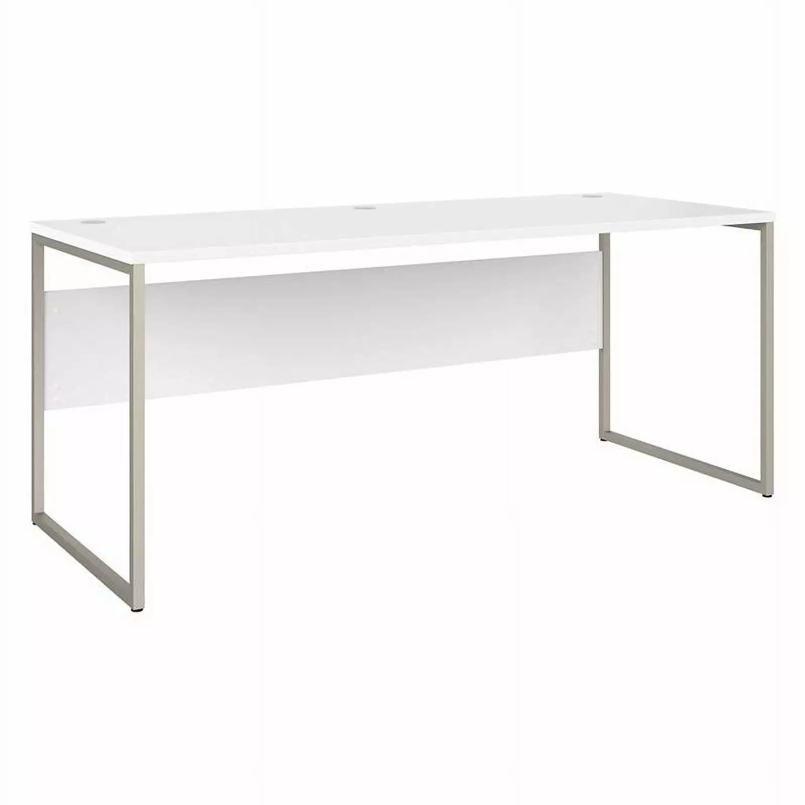 Pemberly Row 72W x 30D Computer Table Desk White - Engineered Wood