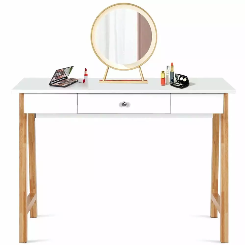 Resenkos Computer Desk Laptop PC Writing Table Makeup Vanity Table Home Office Study Gaming