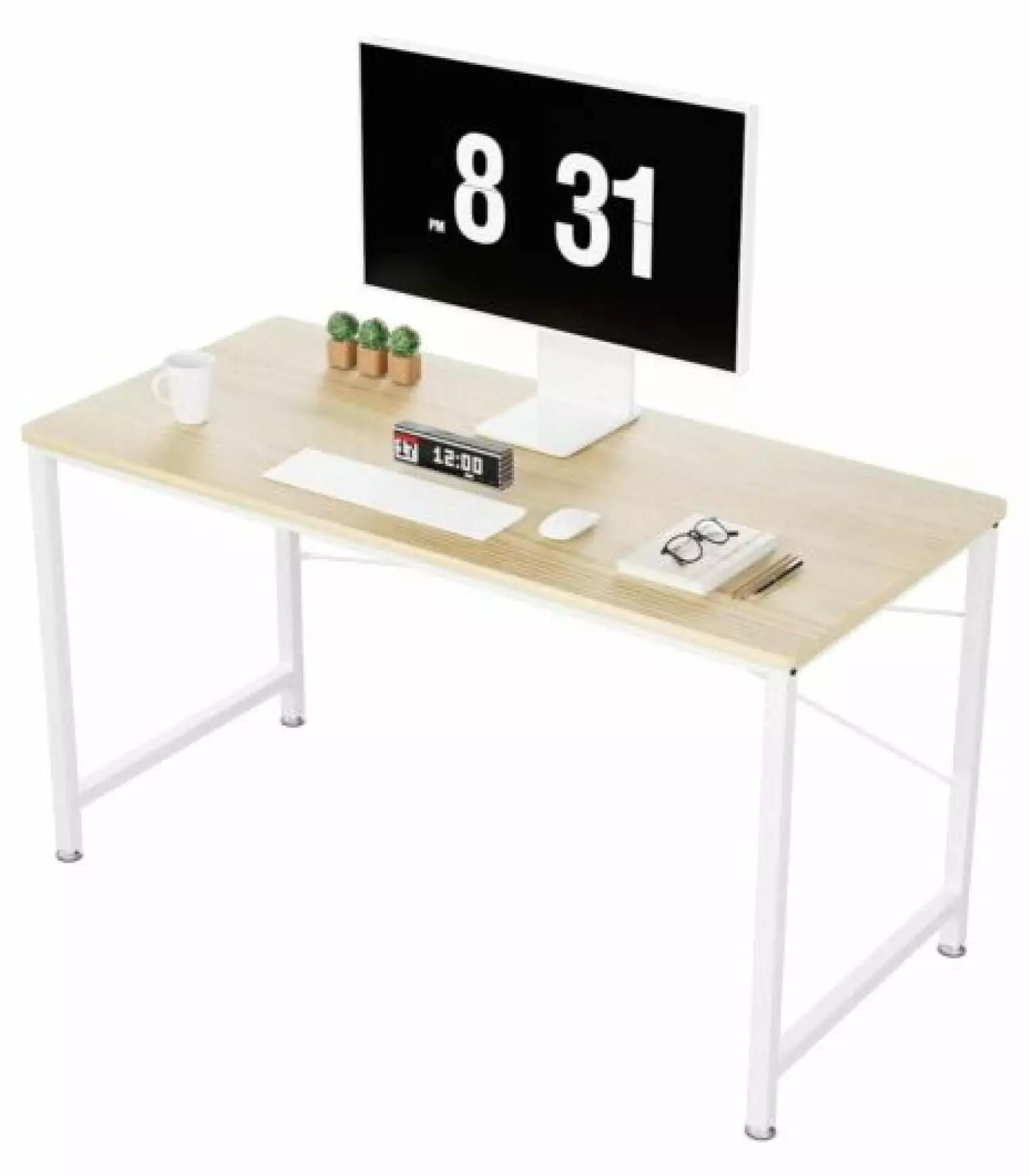 Rongfun Computer Desk 45 Inch Modern Simple Writing Desk PC Table Home Office