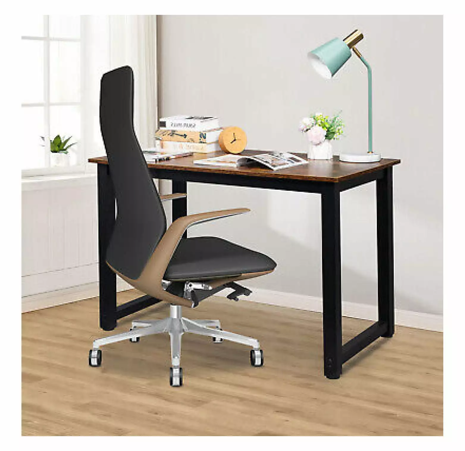 Rongfun Computer Desk Writing Study Gaming PC Laptop Table Home Office Workstation