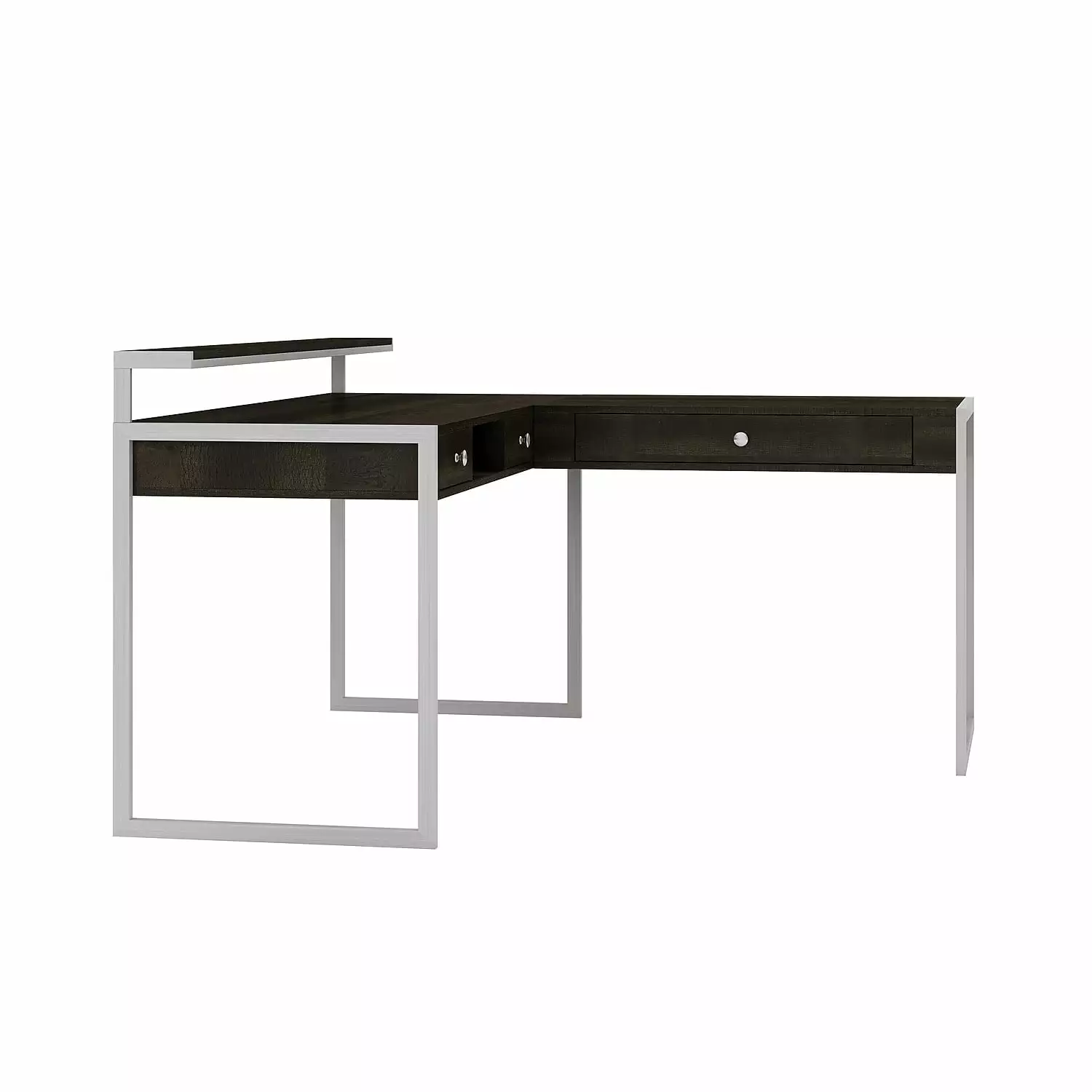 Whalen Asherton 60 W L-Shaped Computer Desk Fawn Aged Oak 2/Pack SPUS-ASHDVS WHALEN LIMITED