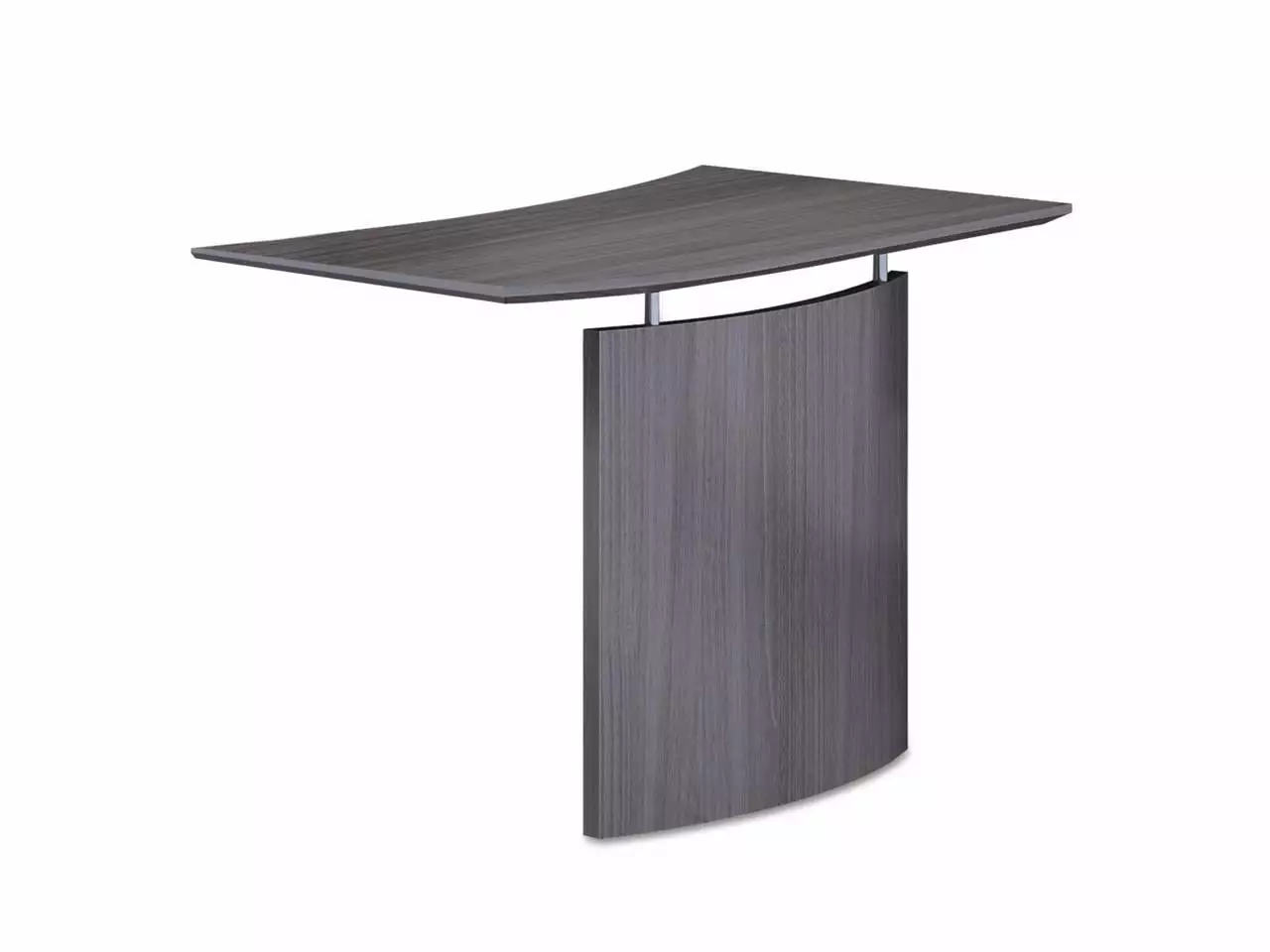 Mayline Medina Laminate Bridge Desk Left-Hand 48w x 24d x 29.5h Gray Steel