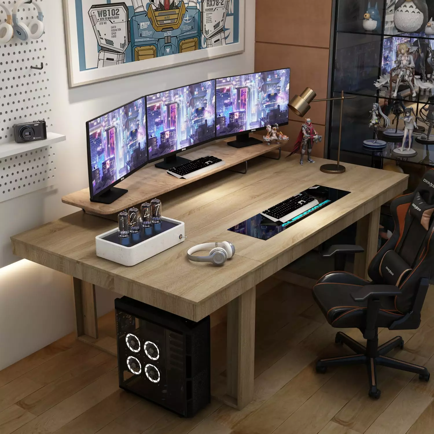 OXYLIFE 86.6x47.2 Large Computer Desk Meeting Table Home Office