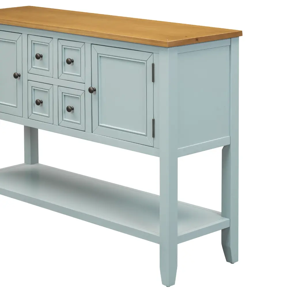 Cambridge Series Large Storage Vintage Console Table Four Small Drawers rnb