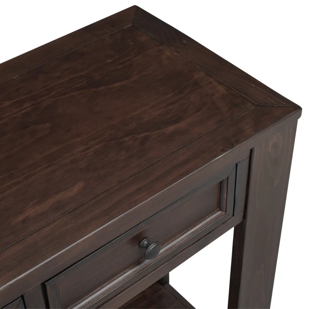 Console Table Sofa Table Storage Drawers And Bottom Shelf trexm