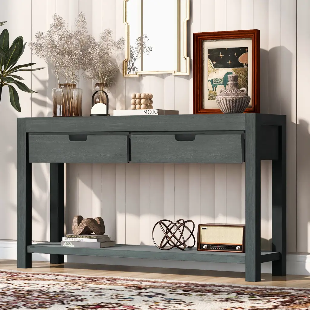 Console Table Entryway Table Hallway Living Room 2 Drawers u_style