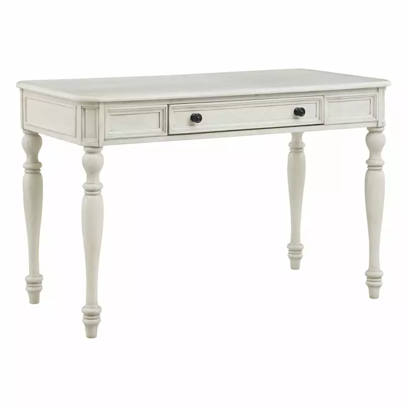 Pemberly Row Contemporary 48 Engineered Wood Desk Antique White