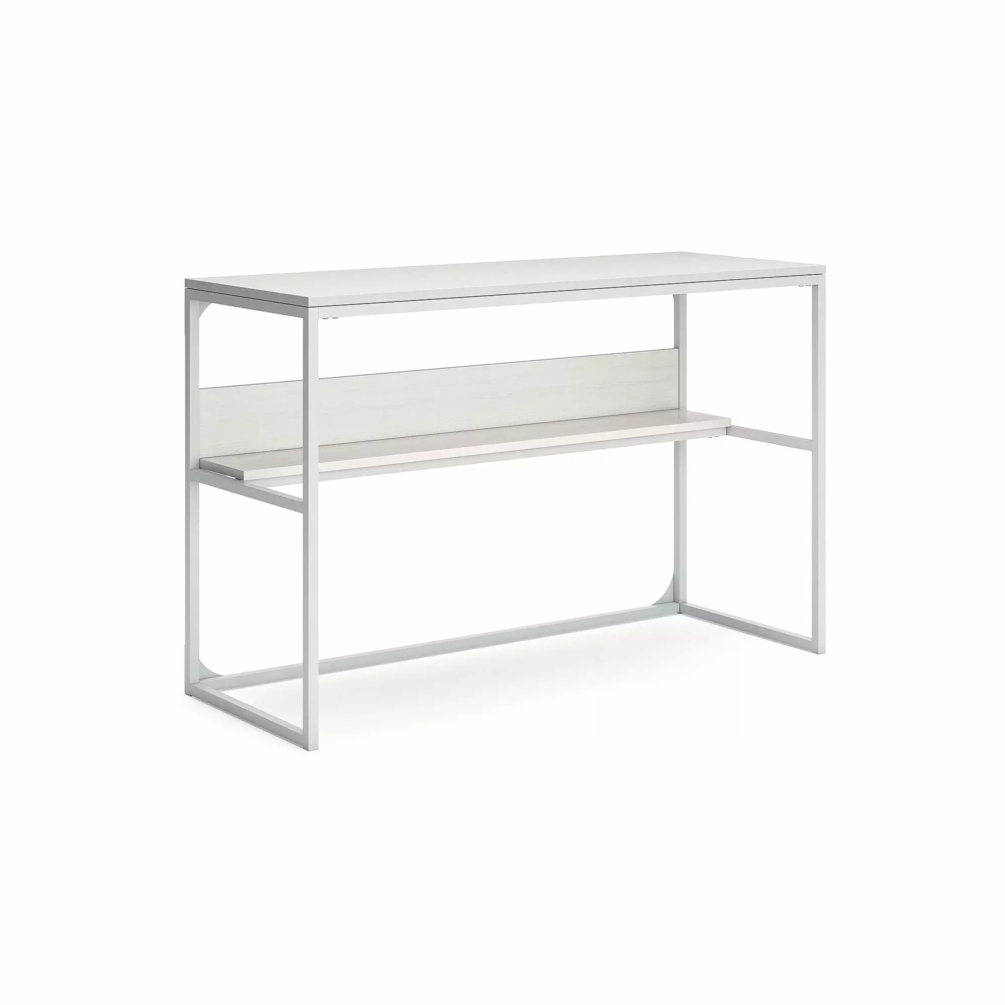 Signature Design Ashley Contemporary Deznee Home Office Desk White - Modern Workstation