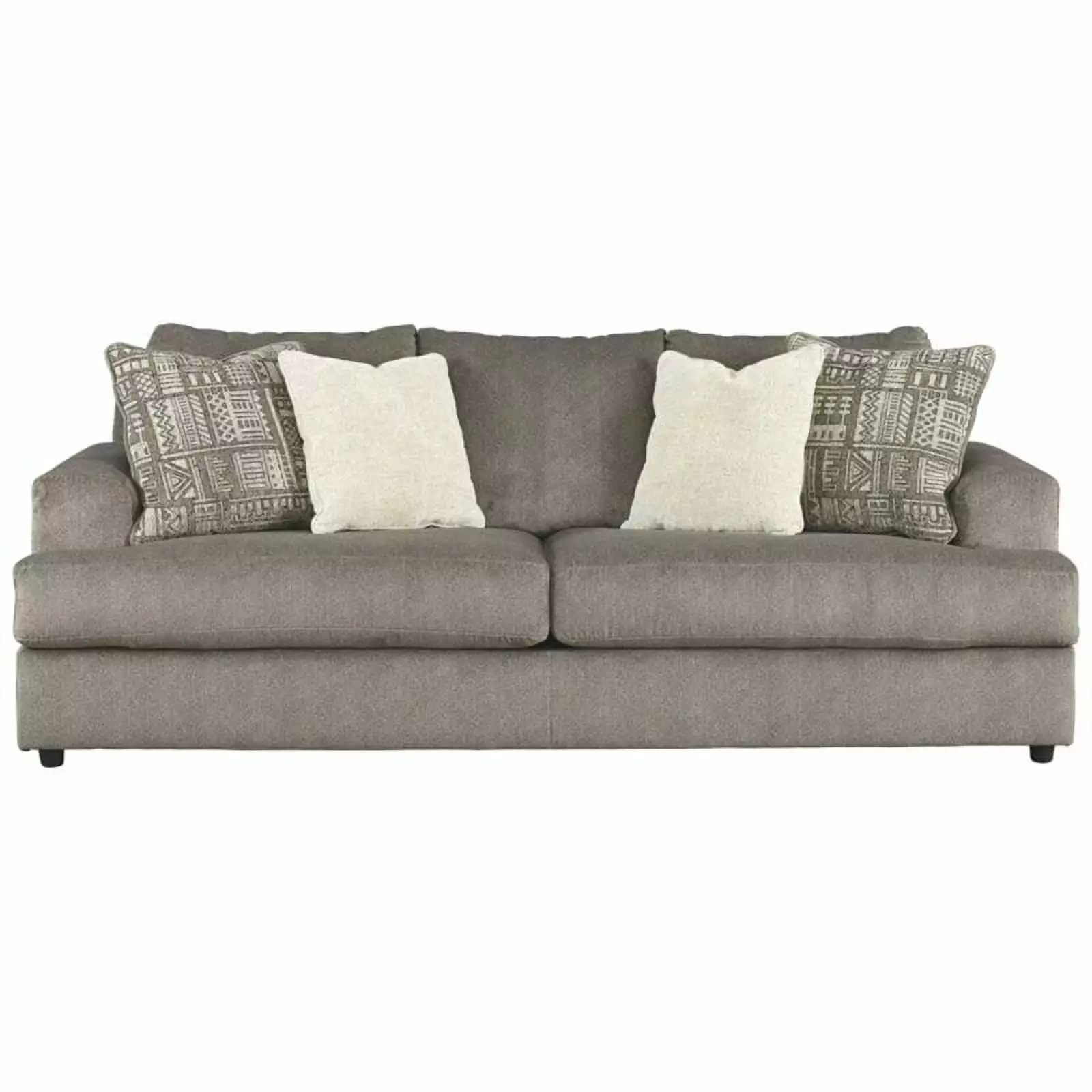 Bowery Hill Contemporary Sofa Ash Finish Foam Cushions Stylish Living Room Seating