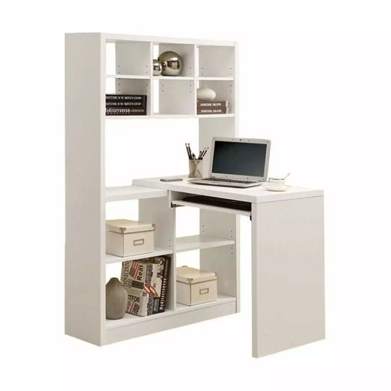 Kingfisher Lane Left Right Facing Corner Desk White