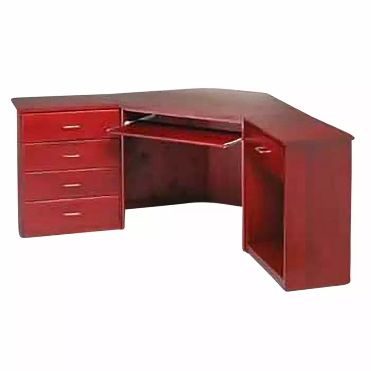 Corner Office Desk Unit 4 Drawer Cherry Stain Poplar 30 Renovators Supply Renovator's Supply