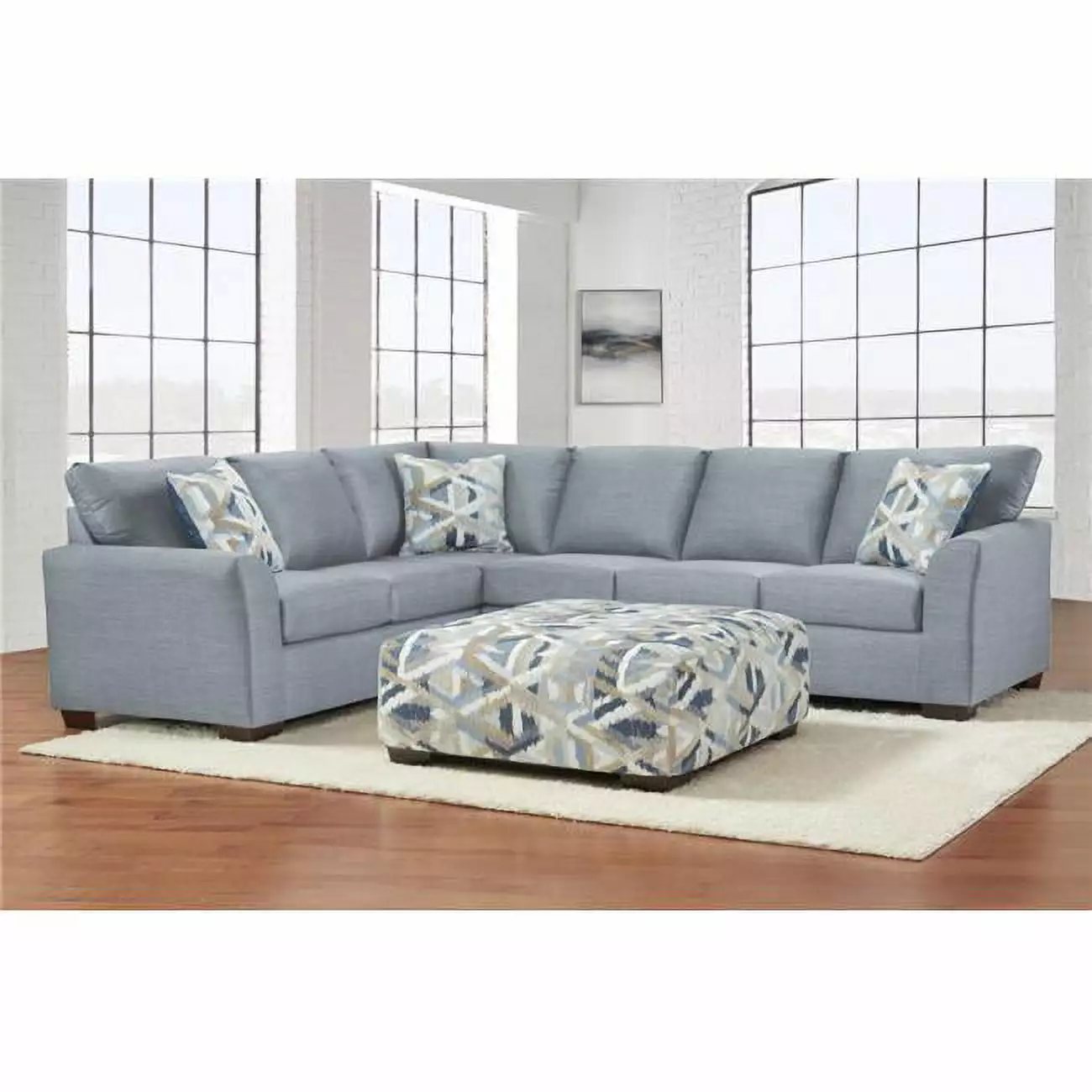 Neo Living Mia Corner Sectional Dusk Color Cozy Living Room