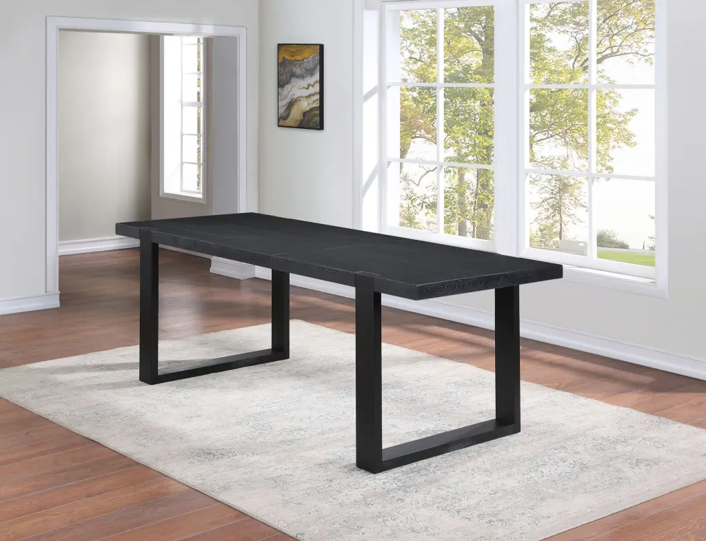 Yves Counter Table Black Wood Kitchen or Bar Use steve silver furniture