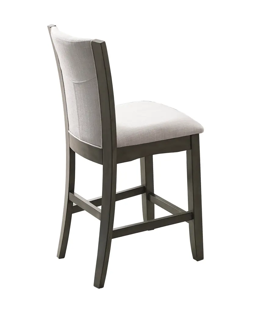 2 Piece Contemporary Gray Upholstered Counter Height Dining Chair Set kanepe
