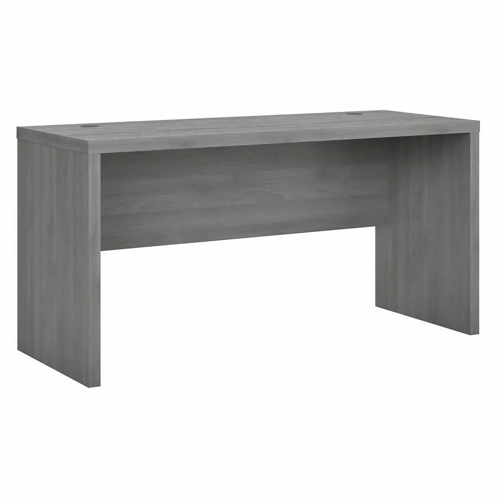 Pemberly Row 60W Credenza Desk Modern Gray Engineered Wood