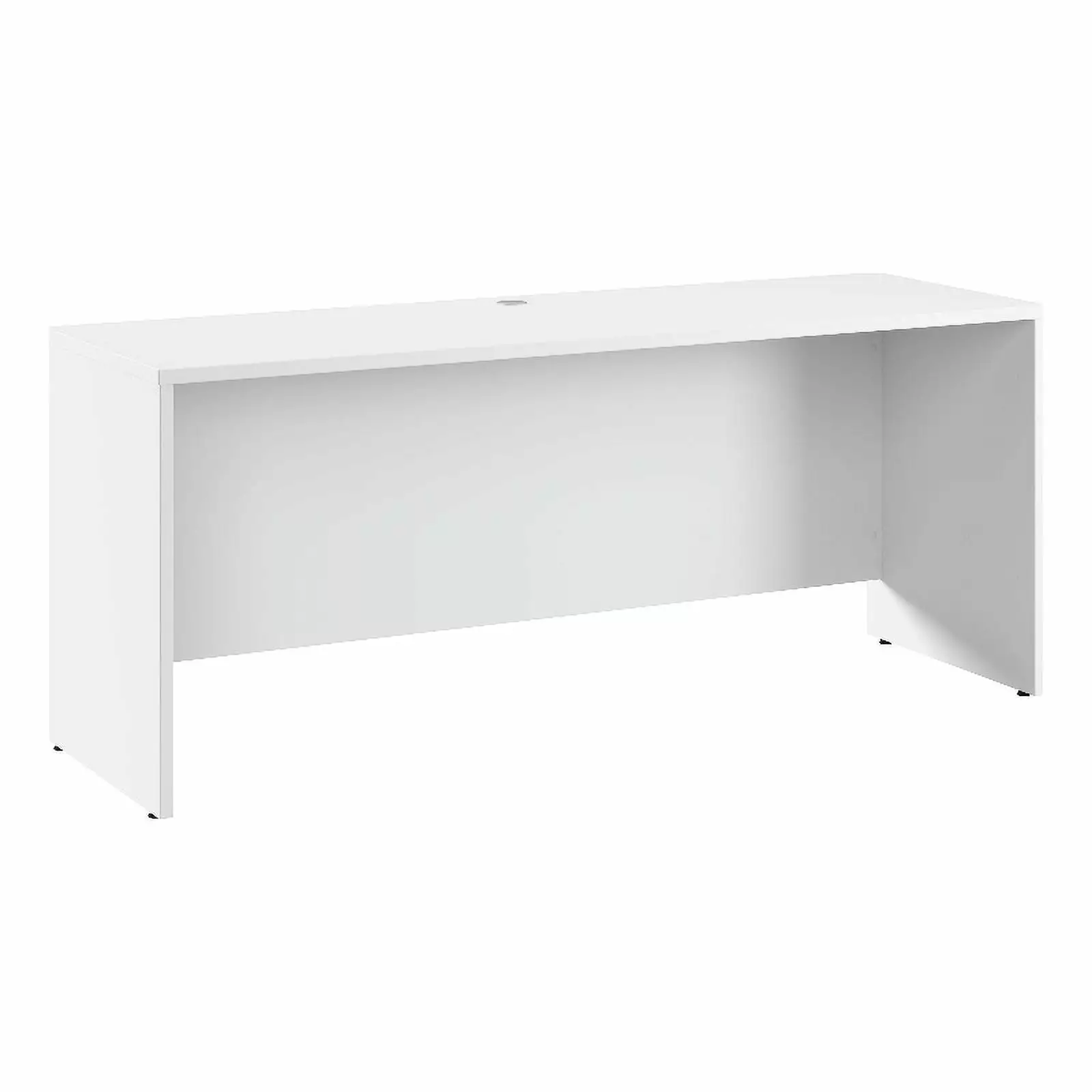 Bowery Hill 72W x 24D Credenza Desk White - Engineered Wood Office Furniture