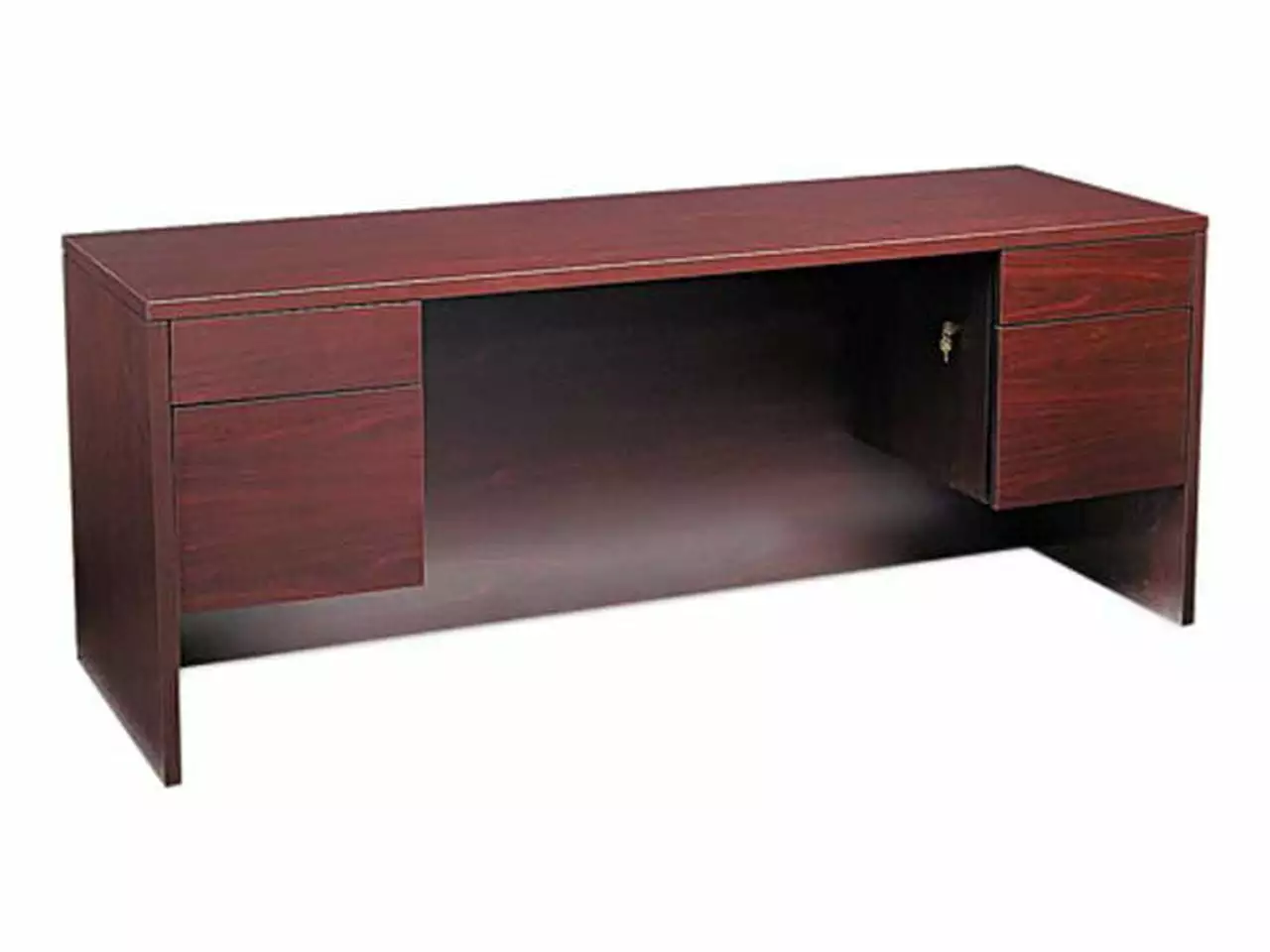 HON 10543NN 10500 Series Kneespace Credenza 72 x 24 Inches Mahogany