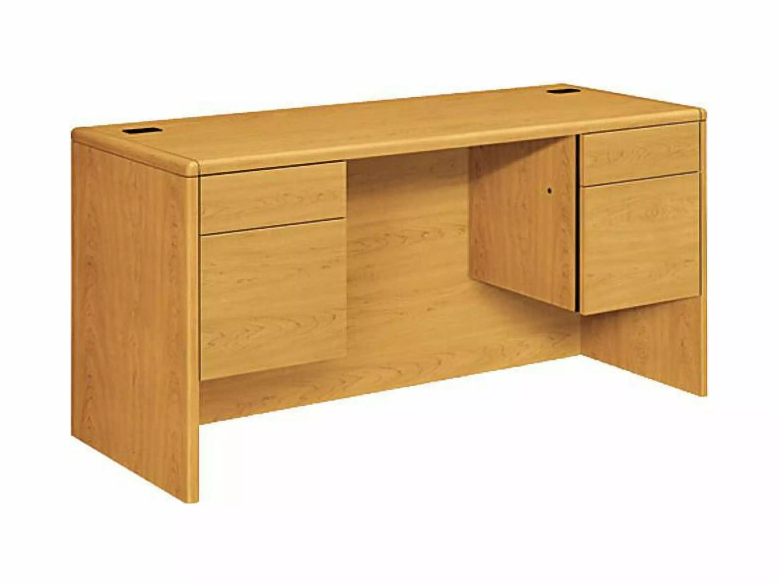 HON 10765CC Kneespace Credenza Three-Quarter Height Pedestals Office Storage