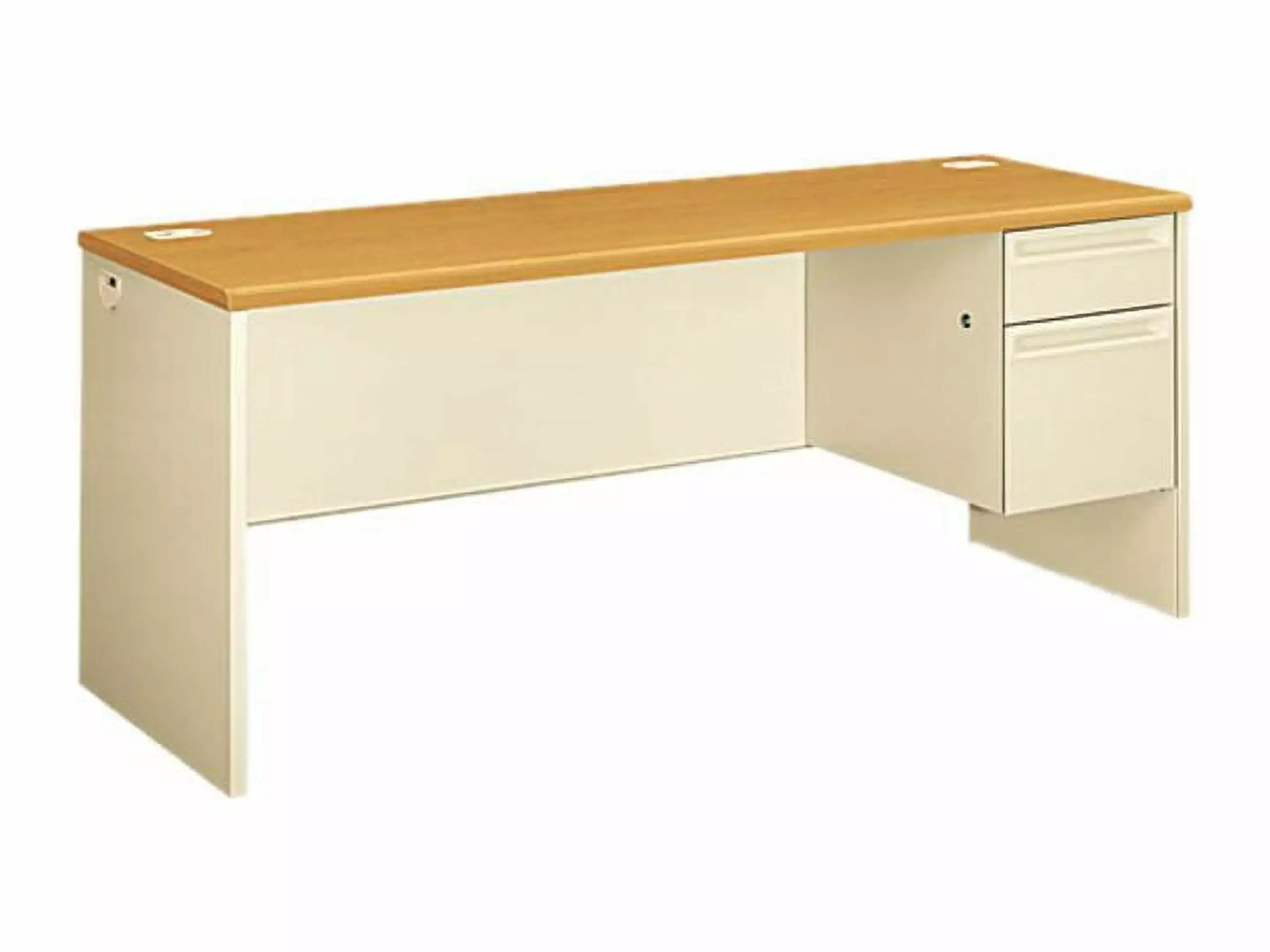 HON 38856RCL 38000 Series Right Pedestal Credenza 72w x 24d x 29-1/2h Harvest Putty Office Desk