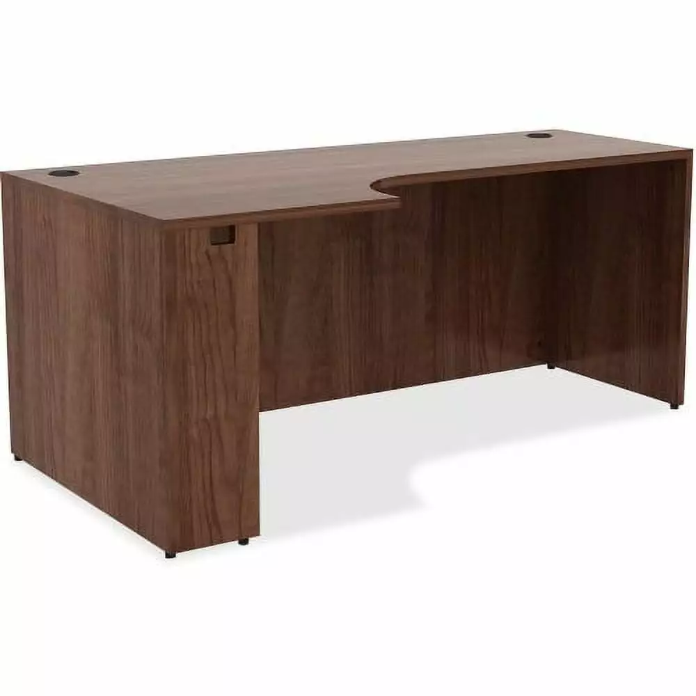 Lorell Essentials Series Credenza 72 x 36 x 29.5 Walnut Laminate Finish