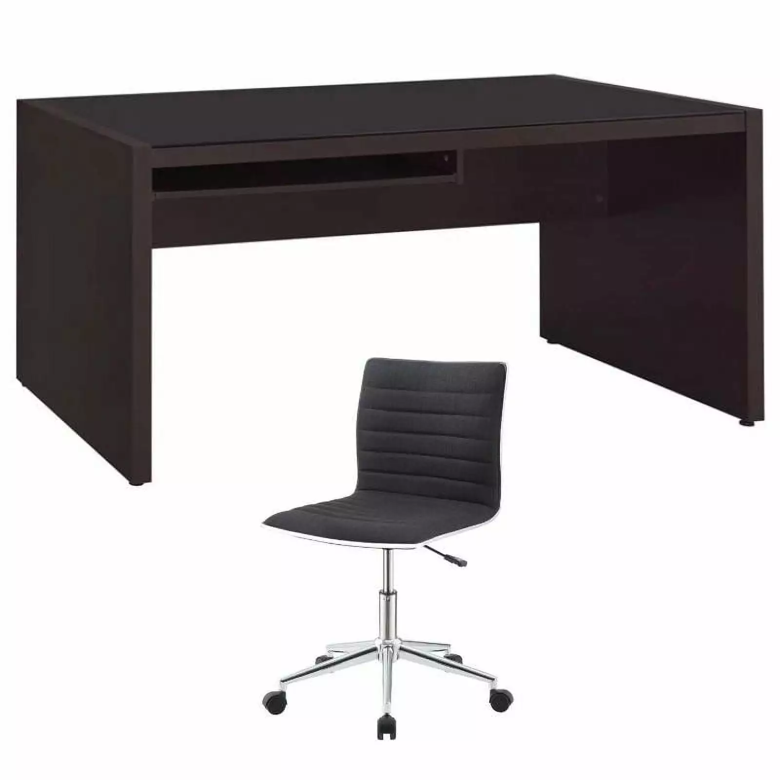 Home Square 2-Piece Furniture Set Computer Desk and Office Chair Complete