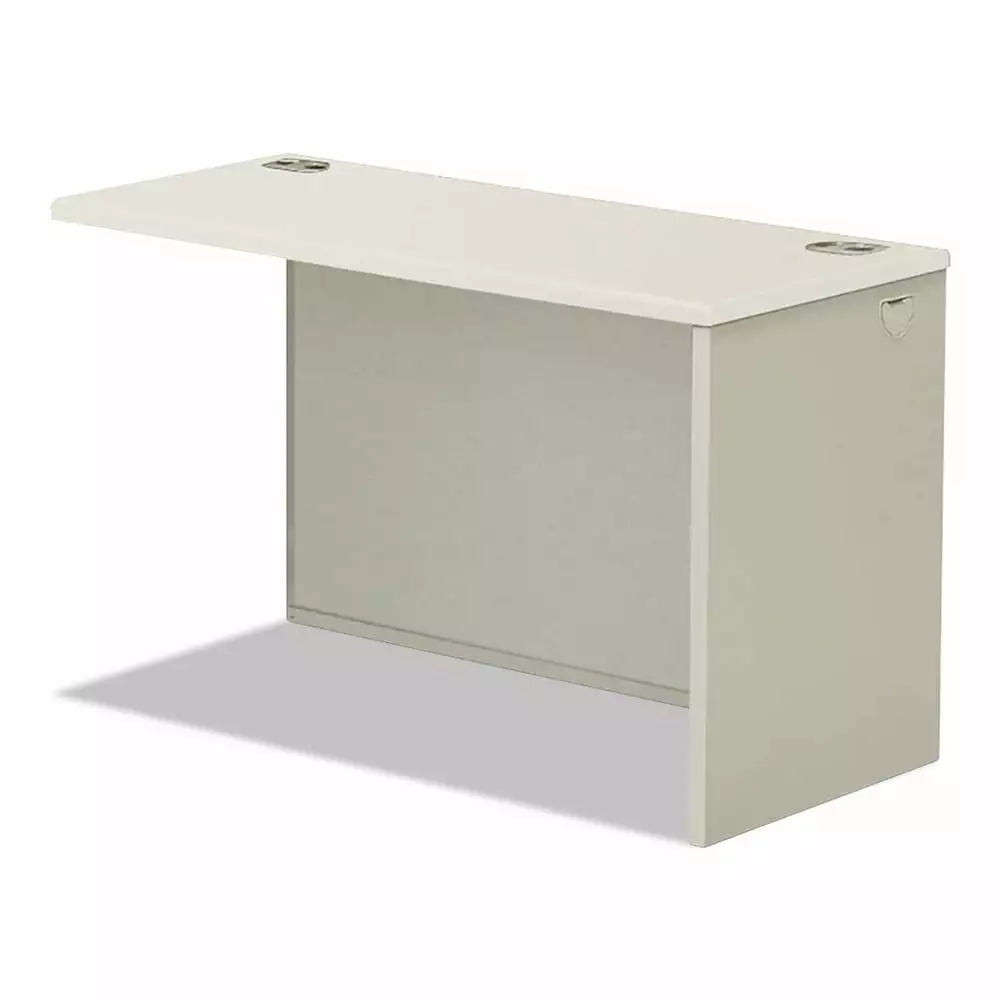 HON 38000 Series Return Shell 33.75w x 65d Silver Mesh Light Gray Right Office Desk Extension