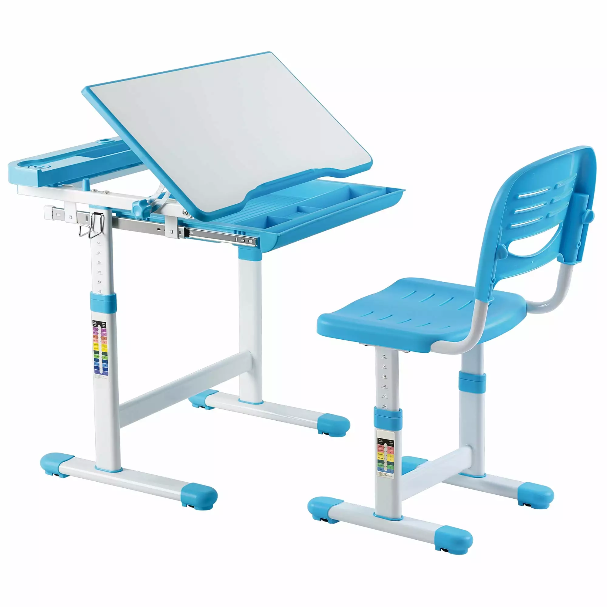 Mount-It Kids Desk and Chair Set Blue Mount-It!