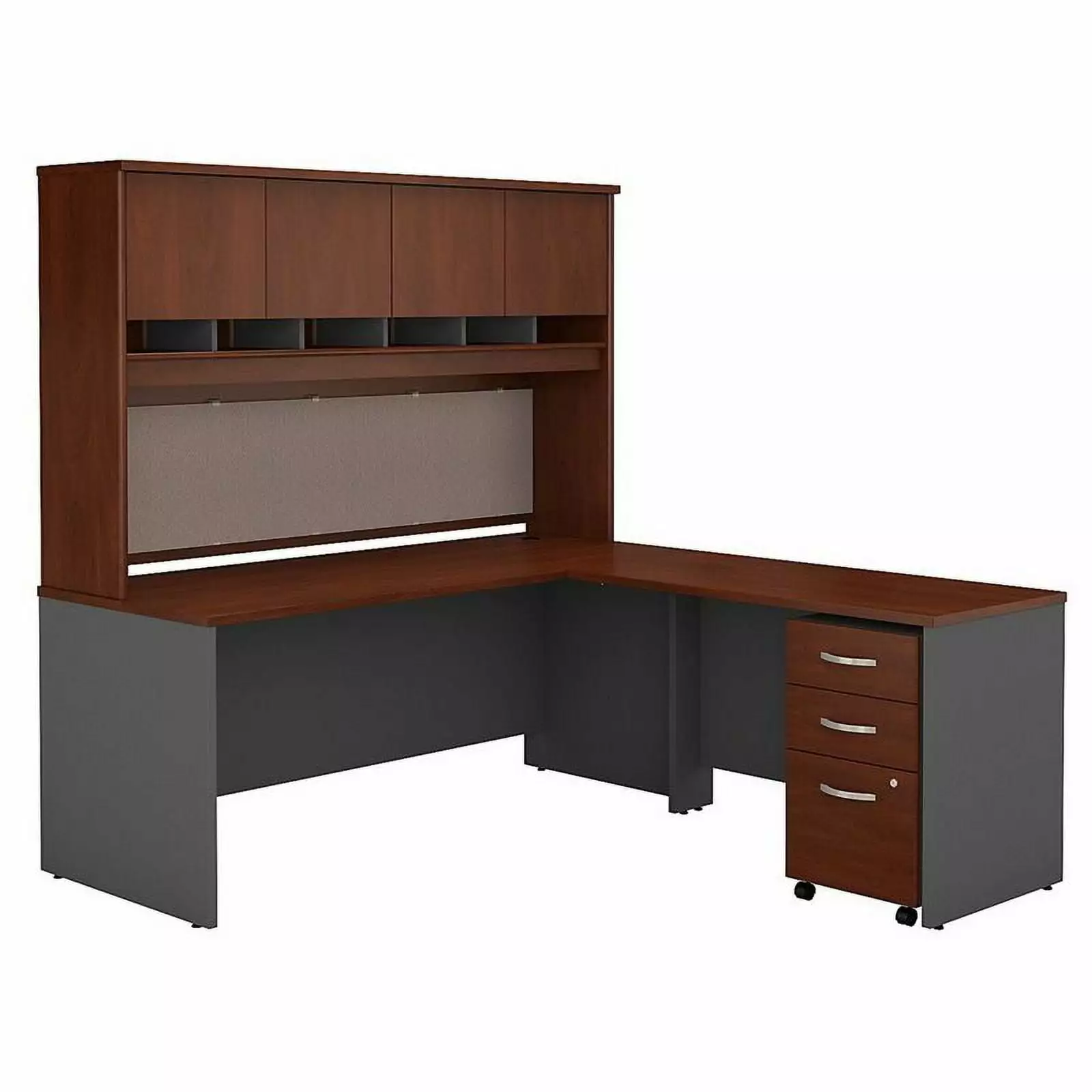 Scranton & Co 72 L Shaped Desk Hutch Hansen Cherry Finish