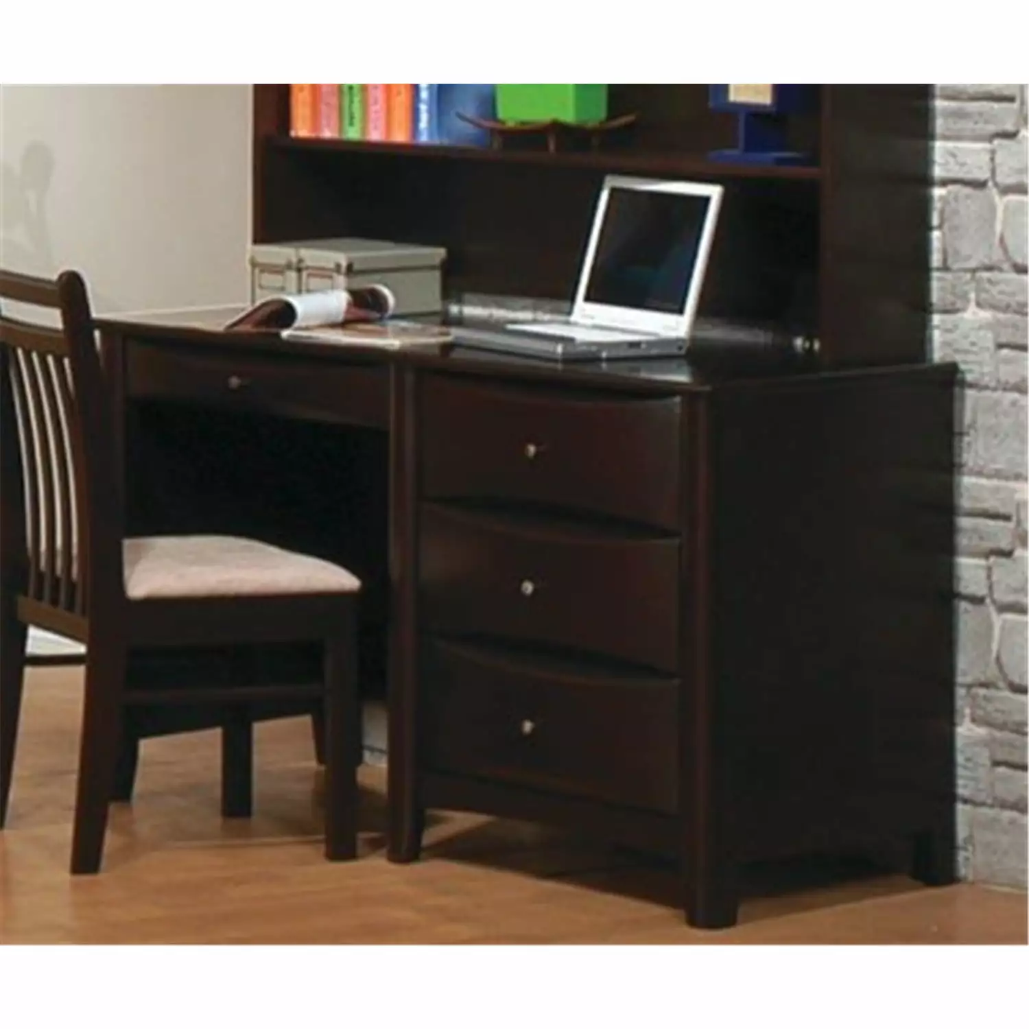 Coaster Phoenix Wooden Kids Desk Storage - Espresso Children's Study Desk Coaster Company