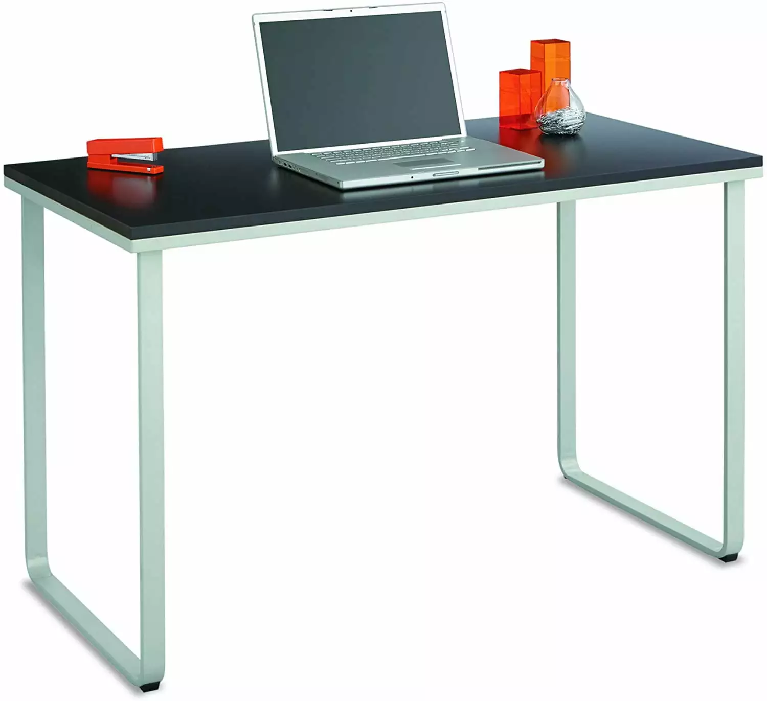 Safco Products Simple Design Table Desk Sled Base Black and Silver