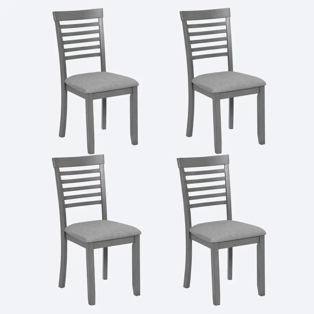 Wooden Dining Chairs Set 4 Kitchen Chairs Padded Upholstered Seat fullbarn e-commerce