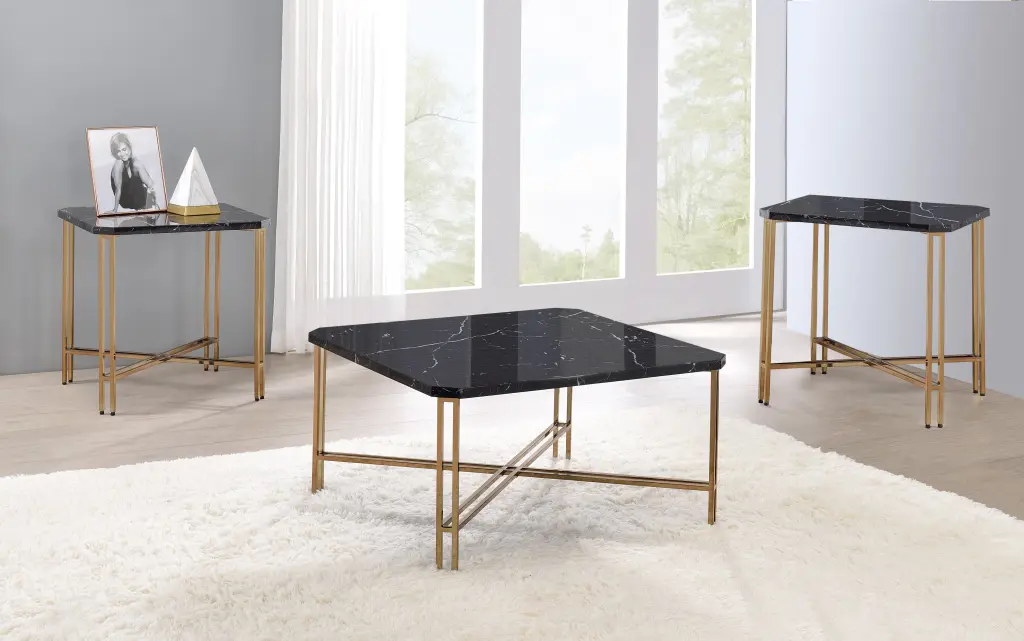 Daxton 3 Piece Table Set Black, Wooden Dining Table and Chairs steve silver furniture