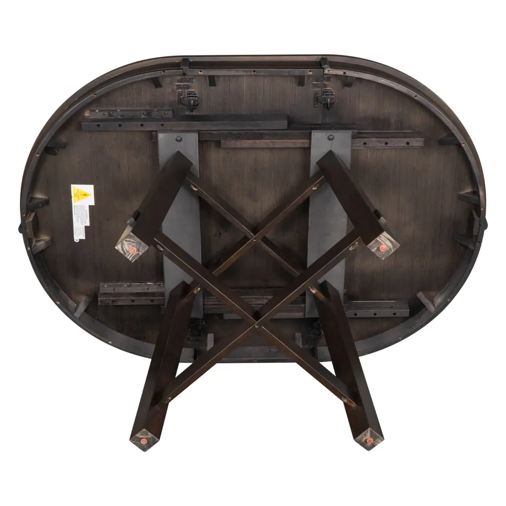5 Piece Farmhoutilize Dining Table Set Wood Round Extendable Table Chairs trexm