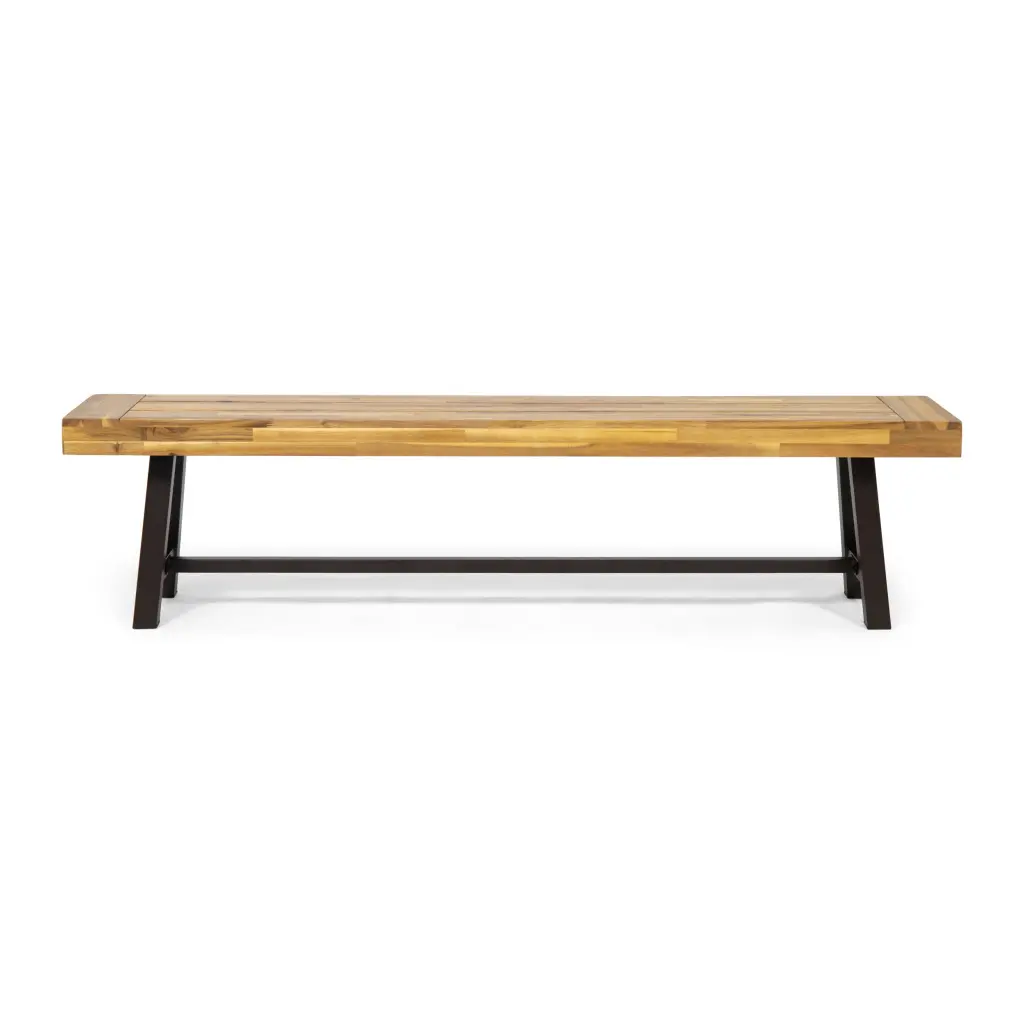 Carlisle 74 Inch Teak Acacia Wood Dining Table nh-comfortcove