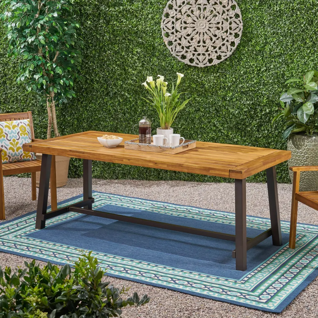 Outdoor Dining Table Teak Wood nh-comfortcove