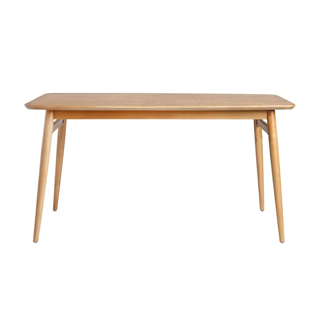 Mid Century 59 Inch Modern Wood Tapered Legs Dining Table English Ash Light walker edison