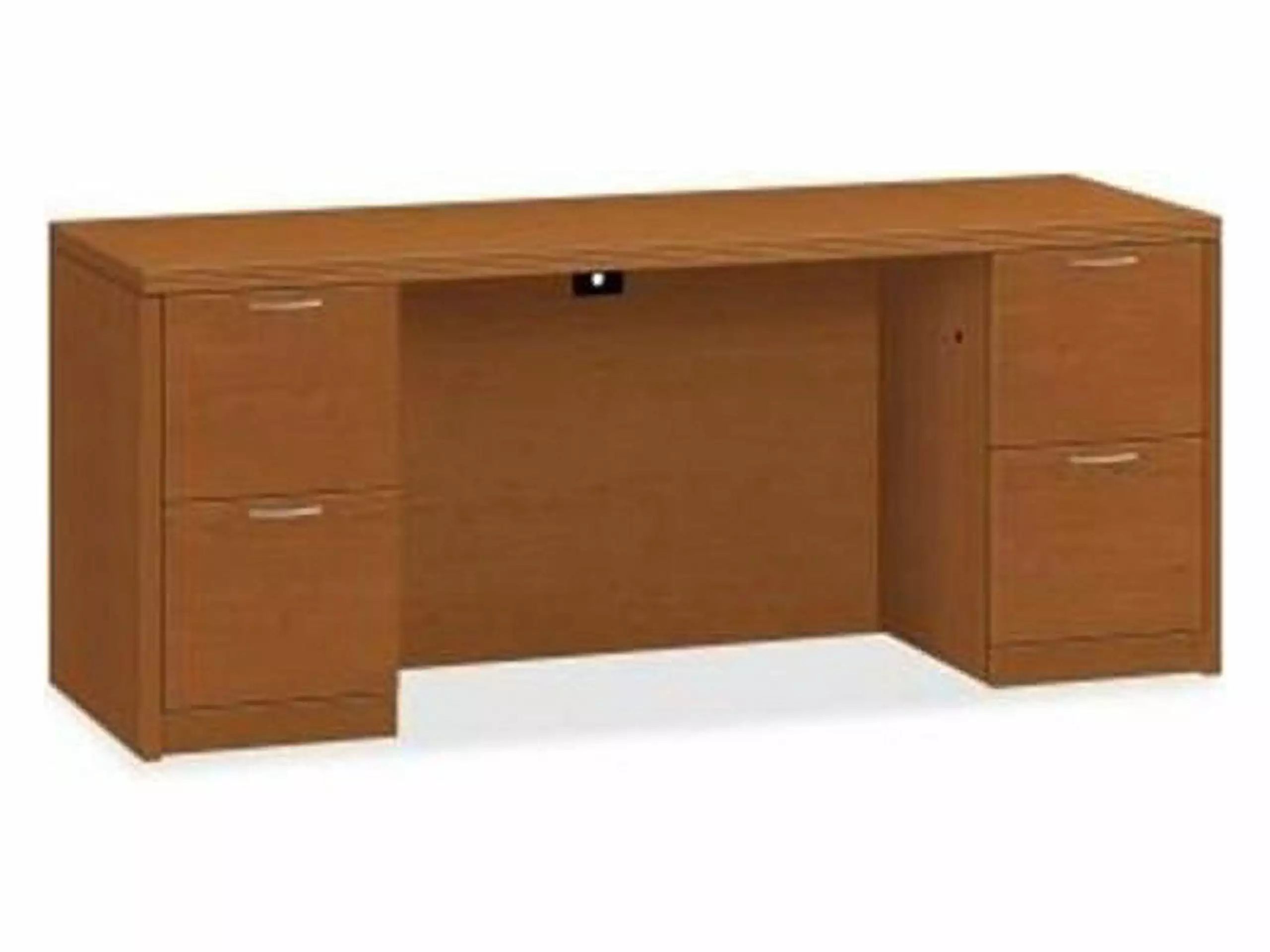 HON Double Pedestal Credenza 72x24x29-1/2 Bourbon Cherry Office Storage Desk