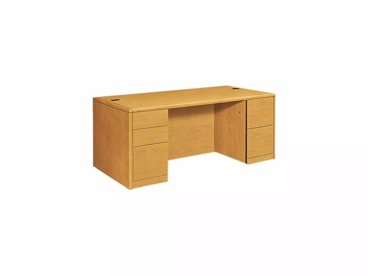 HON 10700 Double Pedestal Desk w/Full-Height Pedestals 72w x 36d x 29-1/2h Harvest Office Desk
