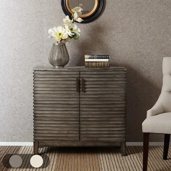 Ridge Accent Chest Grey Solid Wood Bedroom Storage Dresser jla