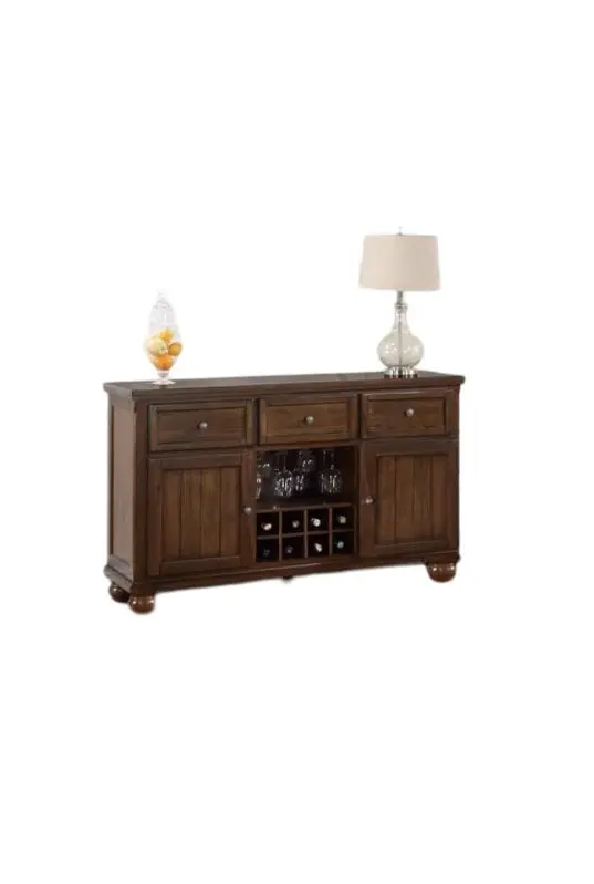 Cherry Brown Finish Traditional Style 1Pc Server Drawers Storage Cabinet kanepe