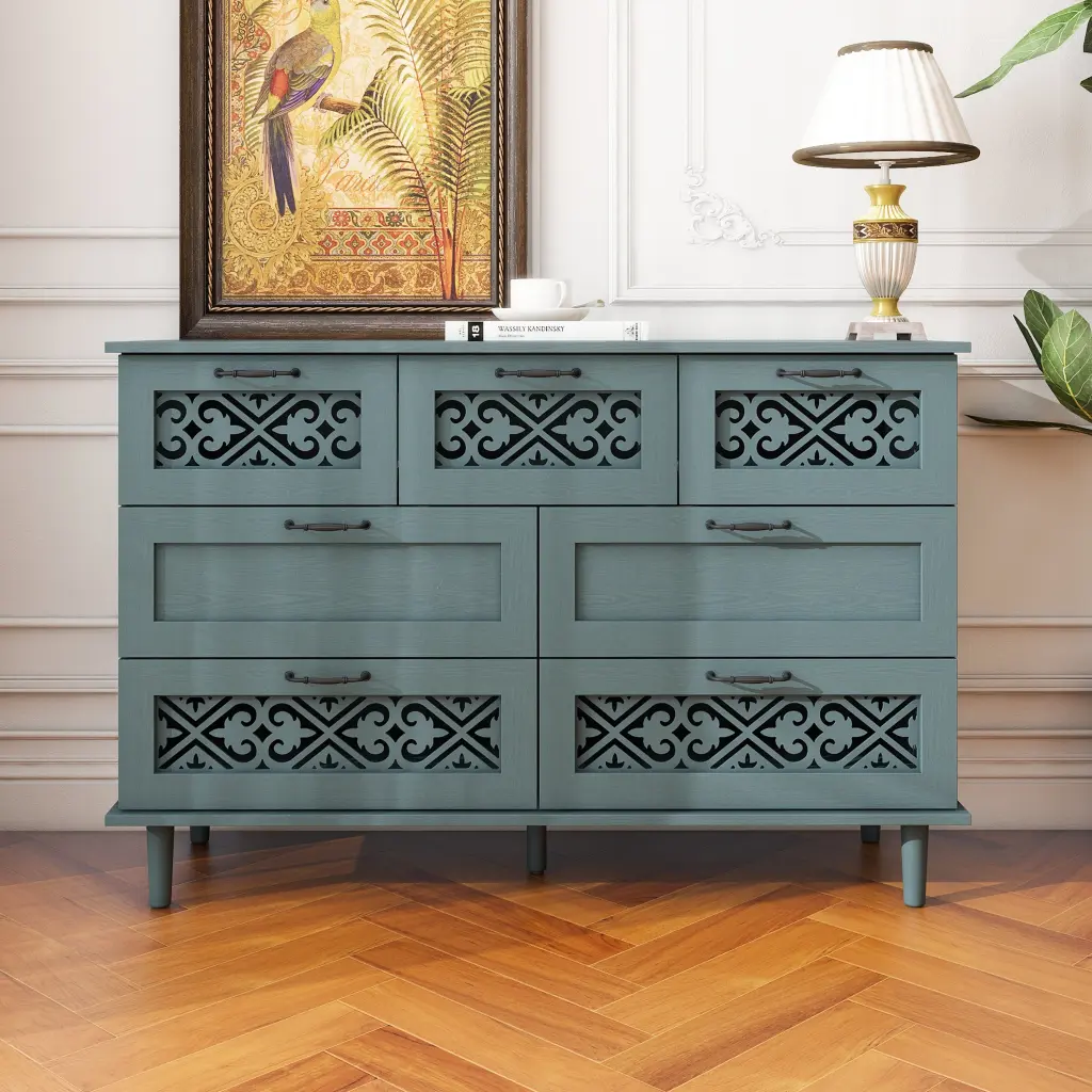 7 Drawer Cabinet American Furniture Bedroom Living Room rnb