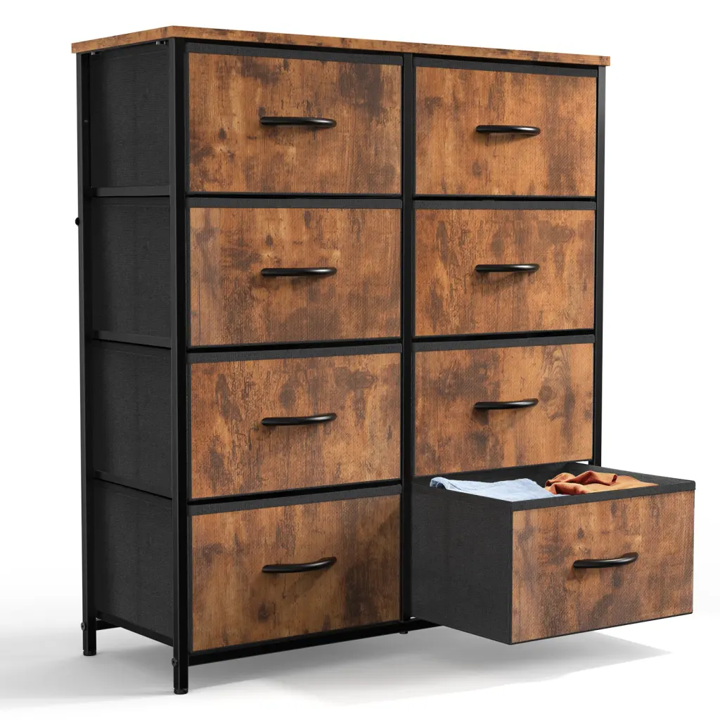 Sweetcrispy 8 Drawer Tall Dresser Chest Drawers Bedroom w2201