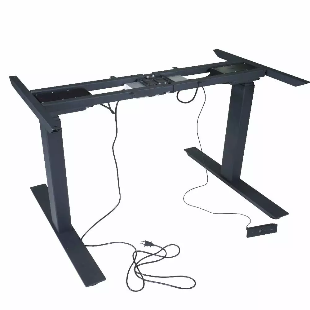 Titan Dual Motor Electric Adjustable Base Height Sit Stand Standing Desk Frame 50H 63W Titan Fitness