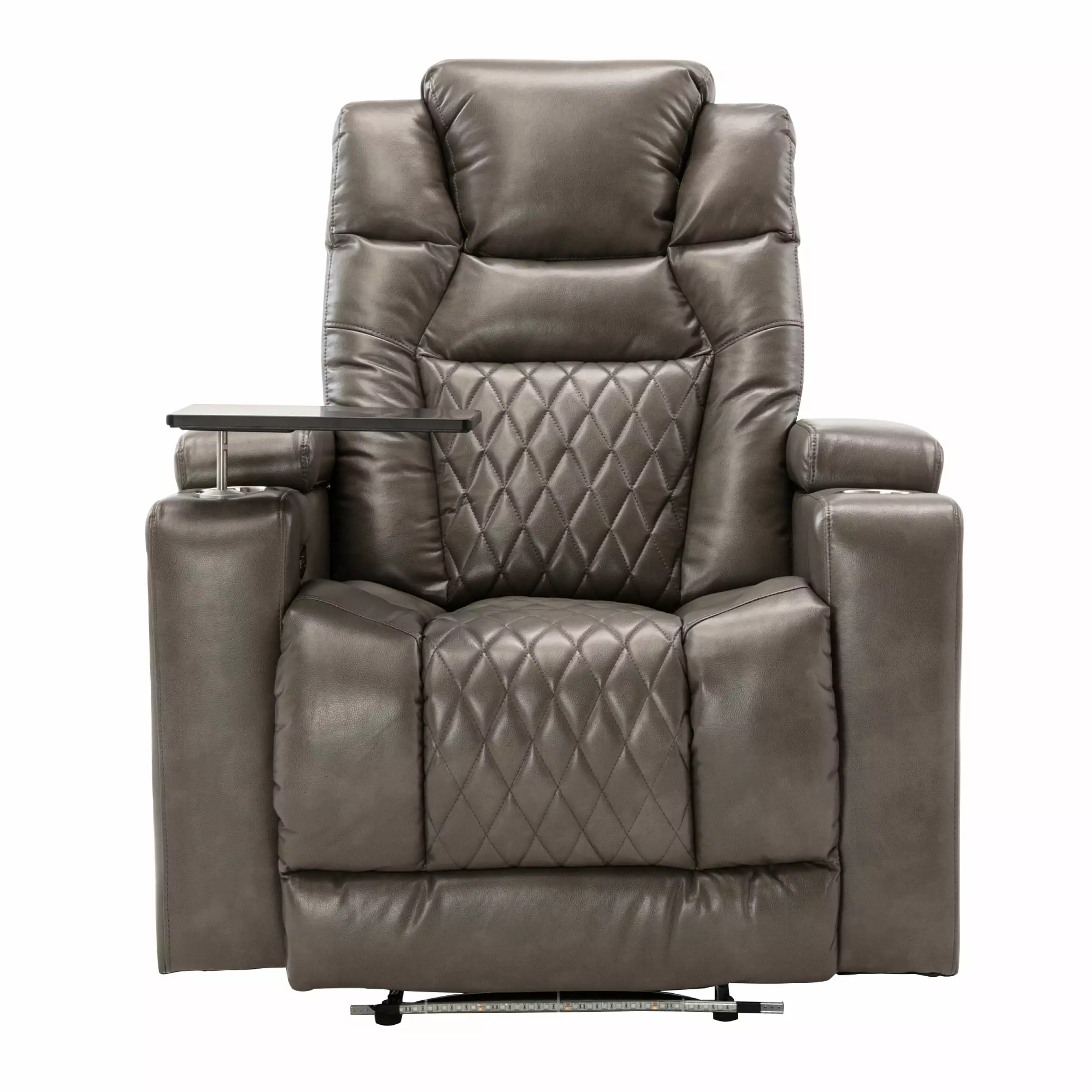 Power Motion Recliner USB Charging Port and Hidden Arm Storage - Home Theater Seating Cup Holders Miekor