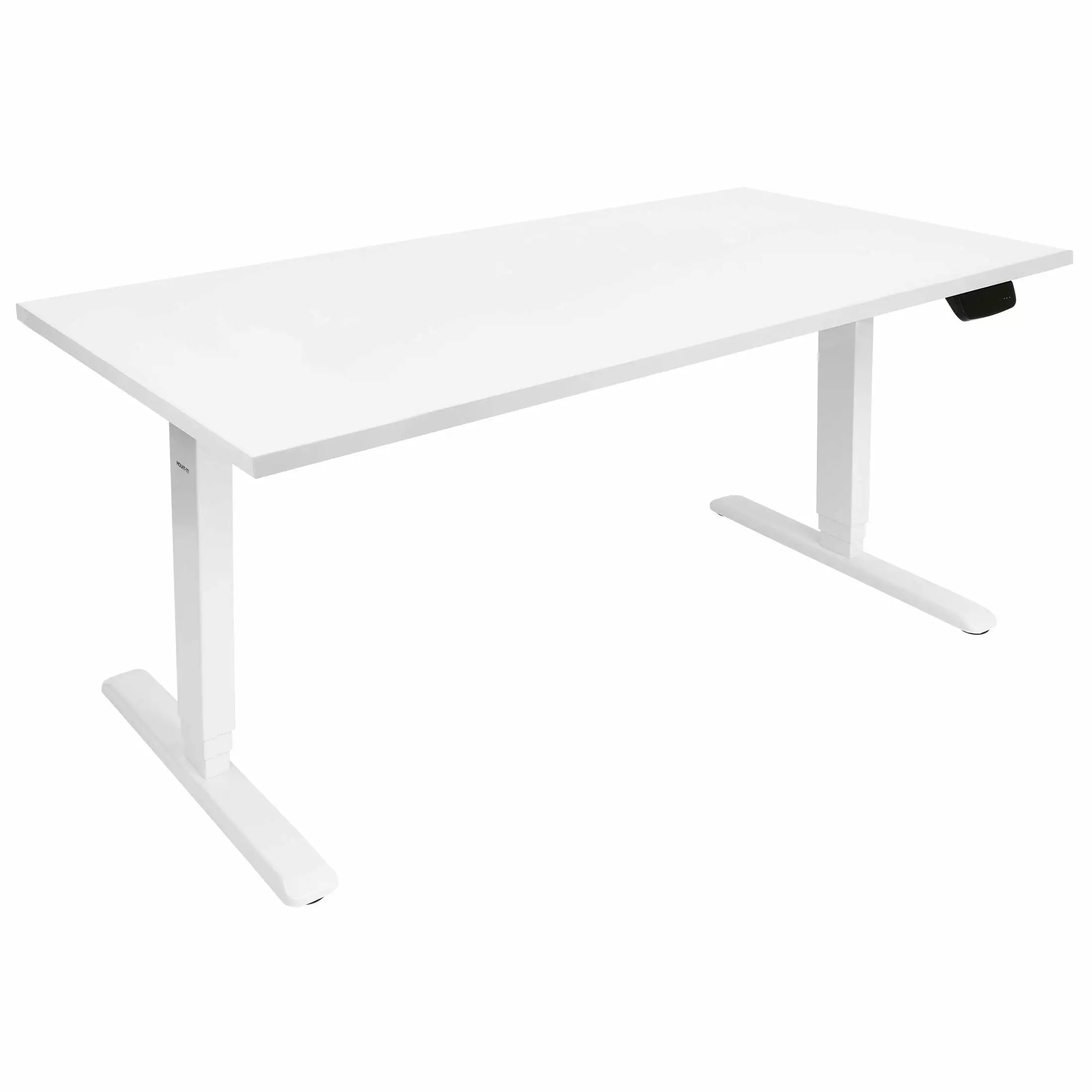 Mount-It! White Electric Standing Desk Frame Extra-Wide 55 Inch Desktop Adjustable Height
