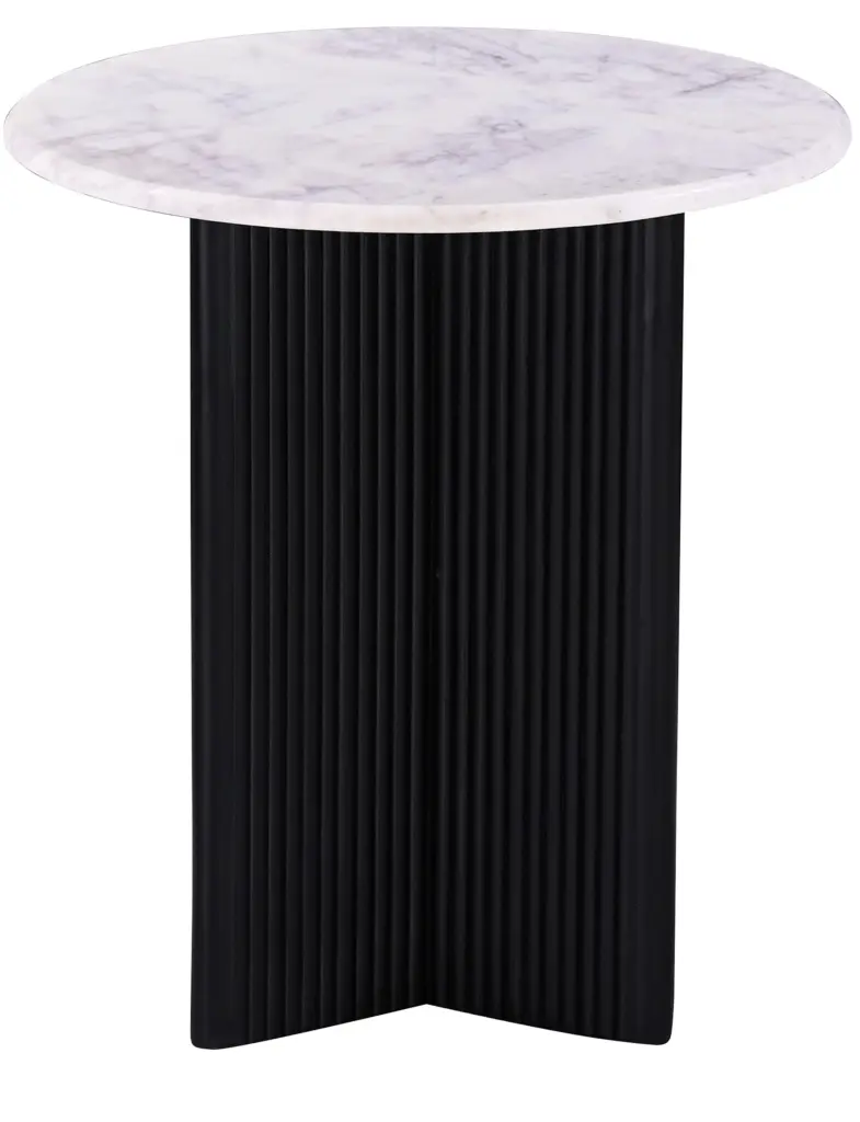 Opulent Round Marble Topped Pedestal Side End Table Living Room kanepe