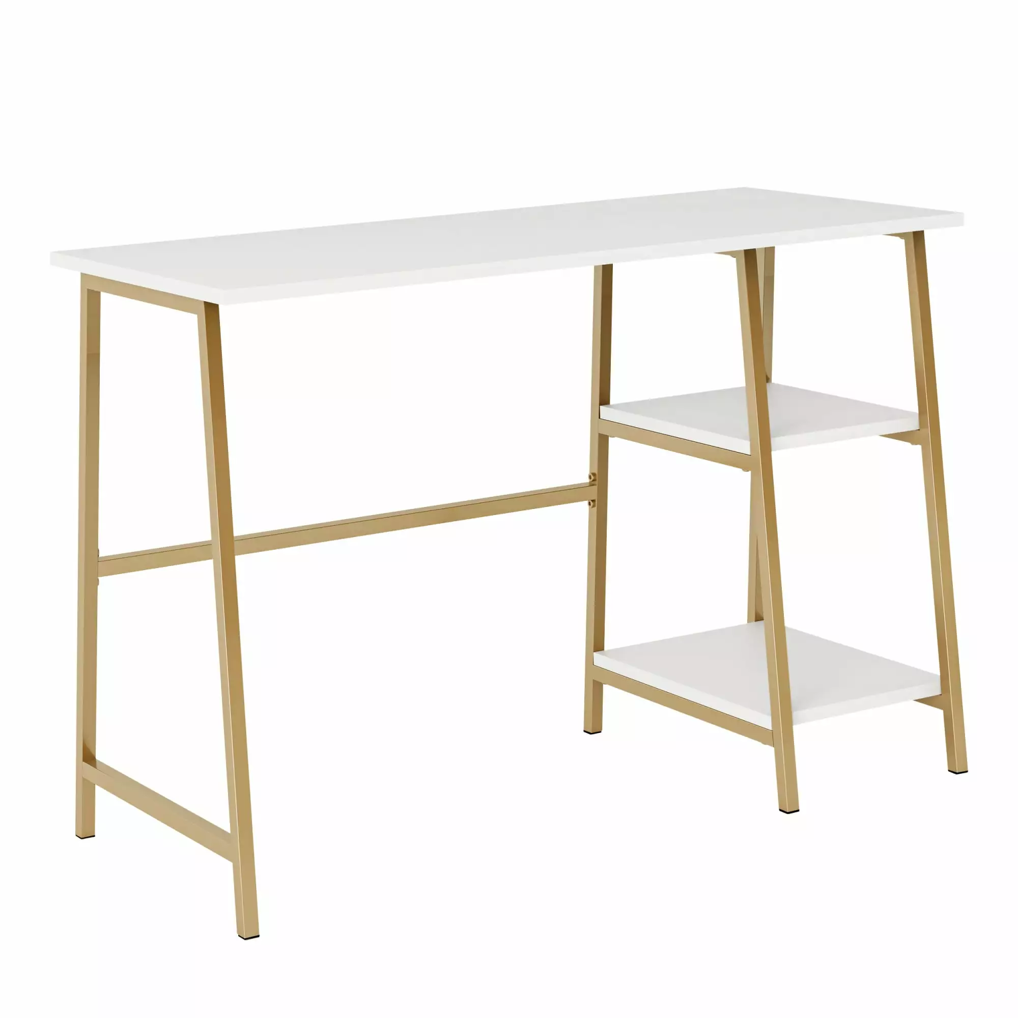 Sauder North Avenue Engineered Wood and Metal Frame Computer Desk White Home Office Furniture