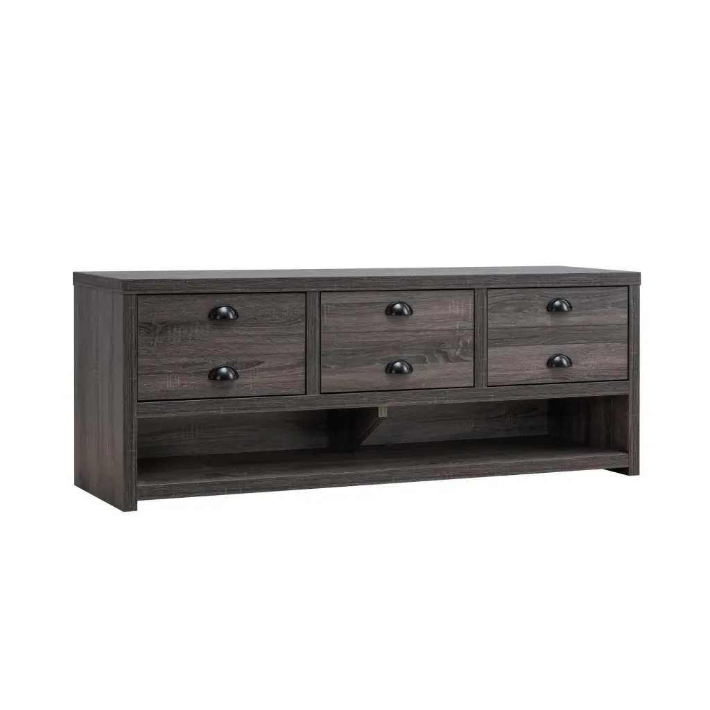60 Inch Modern TV Entertainment Console 3 Drawers And Open Bottom Shelf royal hampton